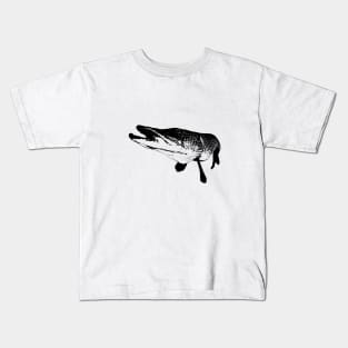 Pike black design Kids T-Shirt